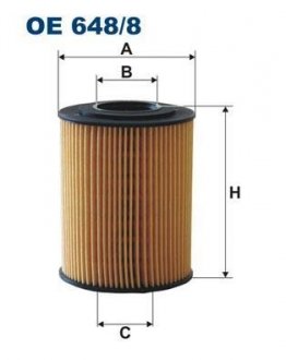 Масляный фильтр OE648/8 FILTRON OE6488