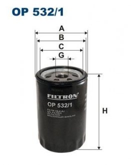 Фільтр масла FILTRON OP5321