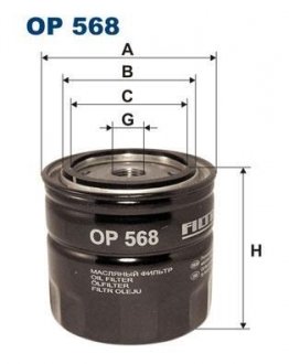 Фильтр масла FILTRON OP568