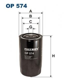 Фільтр масла FILTRON OP574