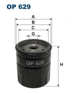 Фильтр масляный FILTRON OP629