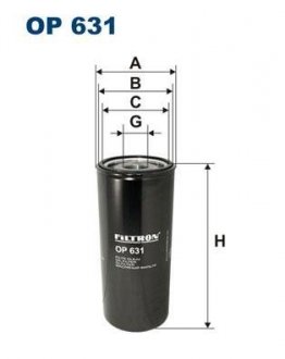 Фильтр масла FILTRON OP631 (фото 1)