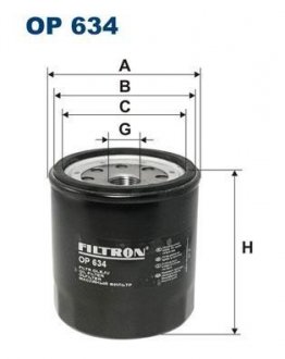 Фільтр масла FILTRON OP634 (фото 1)