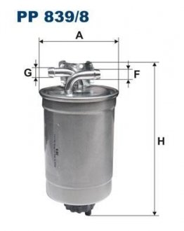 Фільтр палива FILTRON PP8398