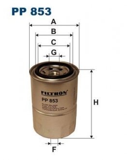 Фильтр топлива FILTRON PP853