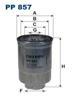 Фильтр топлива FILTRON PP857 (фото 1)