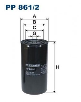 Фильтр топлива FILTRON PP8612 (фото 1)