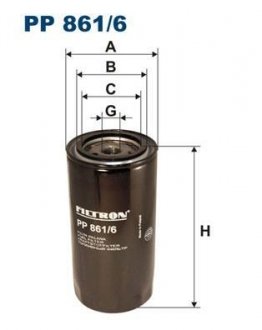 Фильтр топлива FILTRON PP8616 (фото 1)