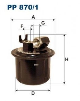 Фільтр палива FILTRON PP8701