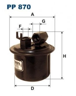 Фільтр палива FILTRON PP870