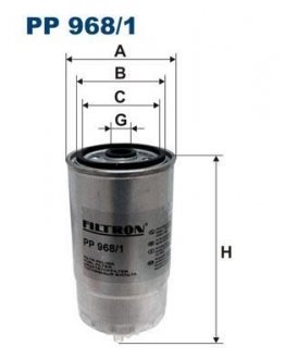 Фильтр топлива FILTRON PP9681