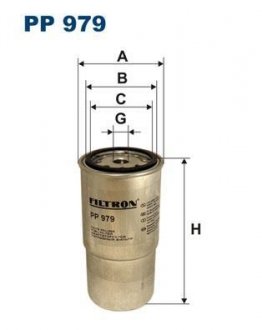 Фильтр топлива FILTRON PP979