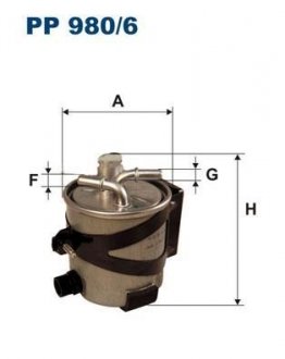 Фильтр топлива FILTRON PP9806 (фото 1)