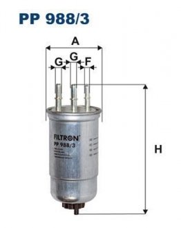 Фильтр топлива FILTRON PP9883