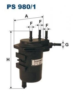 Фильтр топлива FILTRON PS9801