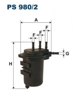 Фільтр палива FILTRON PS9802