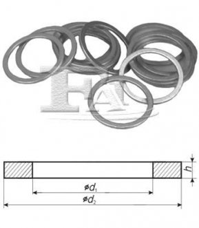 Ущільнююче кільце AUTOMOTIVE ONE Fischer Automotive One (FA1) 222150100 (фото 1)