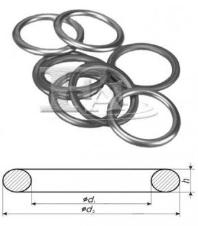 Уплотнительное кольцо, резьбовая пр, Уплотнительное кольцо 521.870.100 Fischer Automotive One (FA1) 521870100 (фото 1)