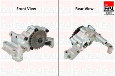 Масляна помпа VAG A3/A4/A5/A6/Q5/Suoerb/Golf VI/Passat/Passat CC/Tiguan 2.0Tdi 03- FAI AUTOPARTS Fischer Automotive One (FA1) OP309 (фото 1)