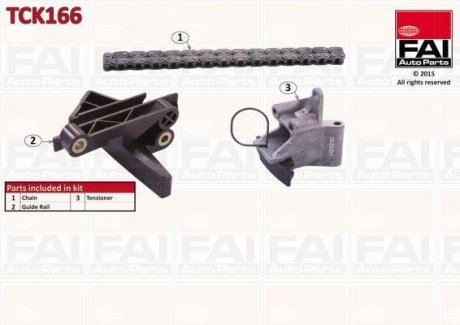 Ланцюг приводу кулачкового валу (набір) FAI AUTOPARTS Fischer Automotive One (FA1) TCK166