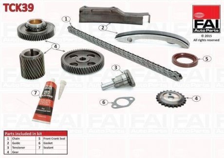 Цепь привода кулачкового вала.) FAI AUTOPARTS Fischer Automotive One (FA1) TCK39