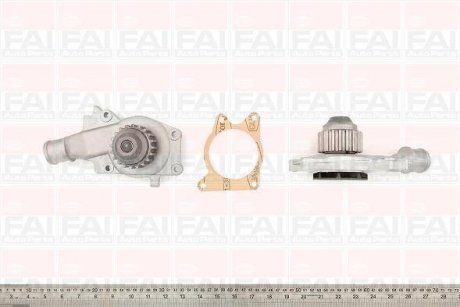 Водяна помпа Chery Amulet/Ford Escort III/IV/V/VI/VII/Fiesta II/III 1.4-1.6 CVH 1986- FAI AUTOPARTS Fischer Automotive One (FA1) WP2527 (фото 1)