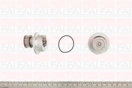 Водяна помпа Opel Astra F/G/Corsa B/Vectra B 1.4 16V/1.6 16V 1993- FAI AUTOPARTS Fischer Automotive One (FA1) WP3084