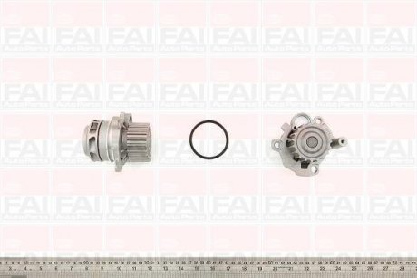 Водяна помпа VW,Audi,Seat,Skoda 1.9TDI/SDI 97- FAI AUTOPARTS Fischer Automotive One (FA1) WP6129