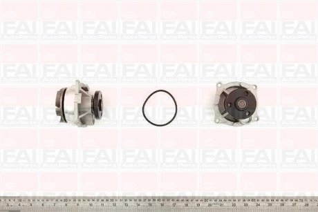 Водяна помпа Ford Focus/Mondeo 1,8I/2,0I 16V 98- Focus[USA] 2.0 DOHC 00-04 FAI AUTOPARTS Fischer Automotive One (FA1) WP6249