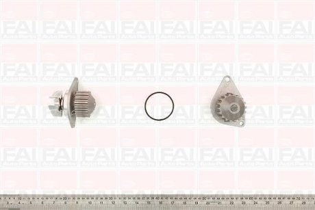 Водяна помпа PSA Citroen C2/C3/Berlingo 1,1-1,4 07.96- Peugeot 106/206/1007/Partner FAI AUTOPARTS Fischer Automotive One (FA1) WP6344 (фото 1)