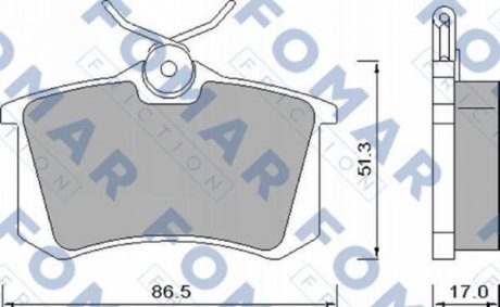 Тормозные колодки FOMAR FO448181