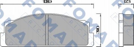 Гальмівні(тормозні) колодки FOMAR FO452084