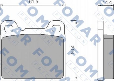 Тормозные колодки.) FOMAR FO458781