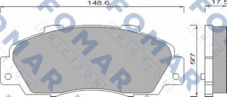 Тормозные колодки FOMAR FO488181