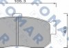 Тормозные колодки, дисковый тормоз (набор) FOMAR FO488981 (фото 1)