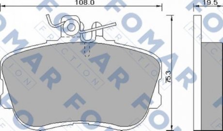 Гальмівні колодки FOMAR FO493781