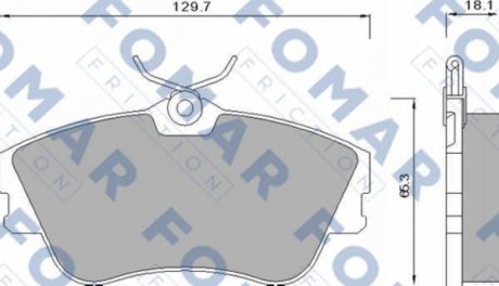 Гальмівні колодки (набір) FOMAR FO625381