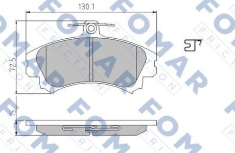 Тормозные колодки FOMAR FO638081