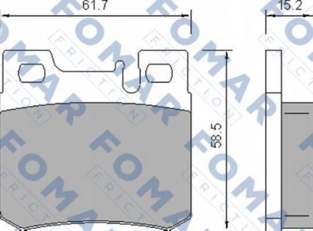 Гальмівні колодки FOMAR FO639281