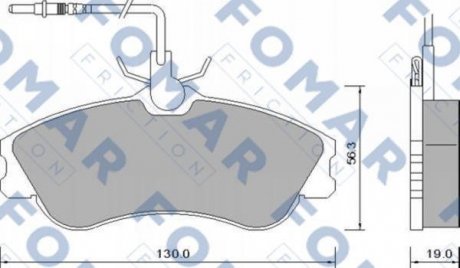 Гальмівні колодки (набір) FOMAR FO642681 (фото 1)