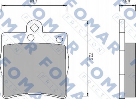 Тормозные колодки FOMAR FO653581