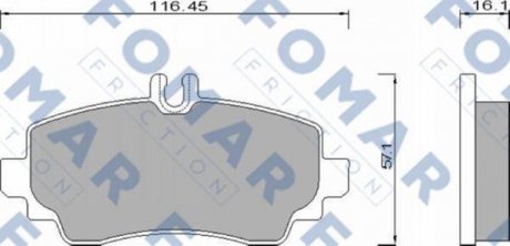 Тормозные колодки FOMAR FO668581