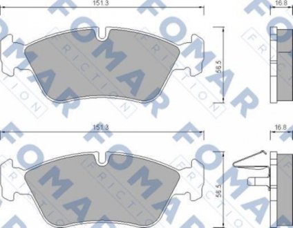 Тормозные колодки FOMAR FO672581