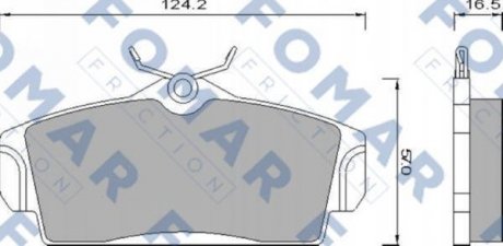 Тормозные колодки FOMAR FO680781