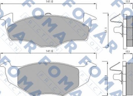 Гальмівні колодки FOMAR FO682581 (фото 1)