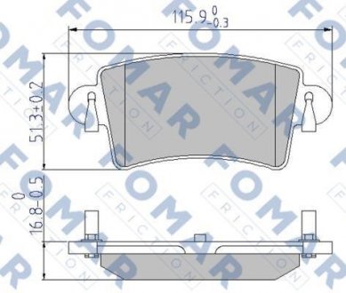 Тормозные колодки FOMAR FO684281