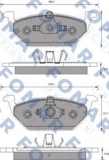 Тормозные колодки FOMAR FO687681