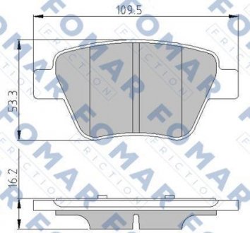 Тормозные колодки.) FOMAR FO691581