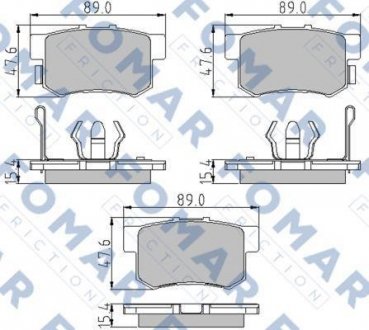 Тормозные колодки.) FOMAR FO860781