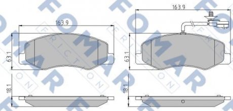 Тормозные колодки.) FOMAR FO898281